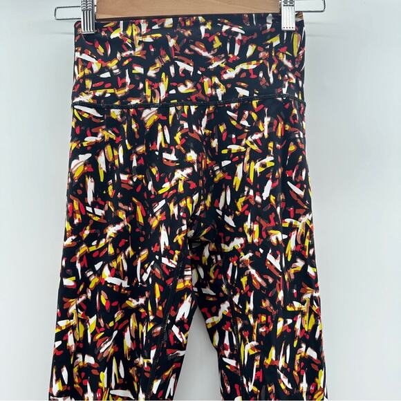 Aerie Offline Goals High Waisted Black Multicolor Abstract Leggings Size S - Picture 3 of 13